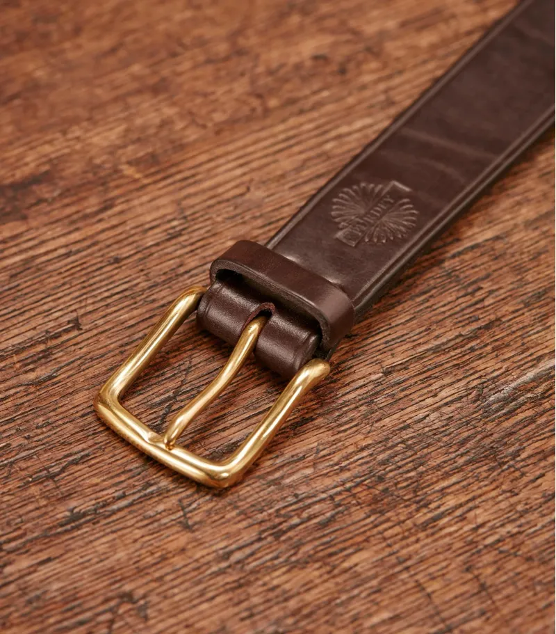 Purdey Bridle Leather Belt Havana-2
